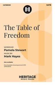 The Table of Freedom SATB choral sheet music cover Thumbnail